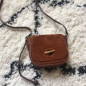 Banana republic suede bag